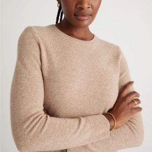 Quince 100% Cashmere Crewneck M Oatmeal